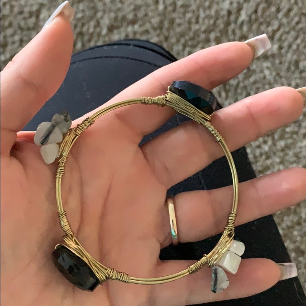 Natural Stone Bangle - Picture 2 of 3